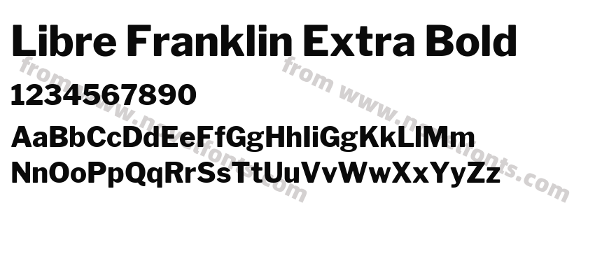 Libre Franklin Extra BoldPreview