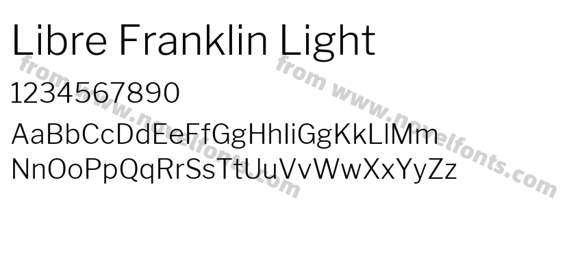 Libre Franklin LightPreview