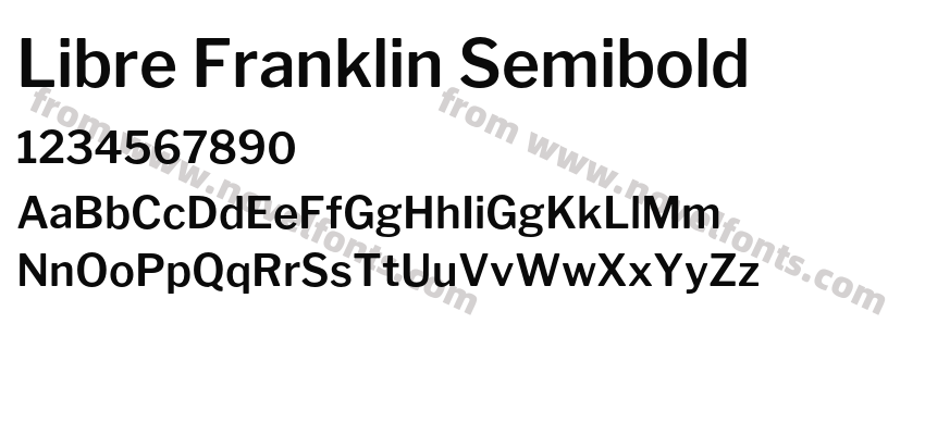 Libre Franklin SemiboldPreview