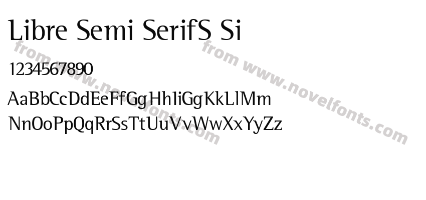 Libre Semi SerifS SiPreview