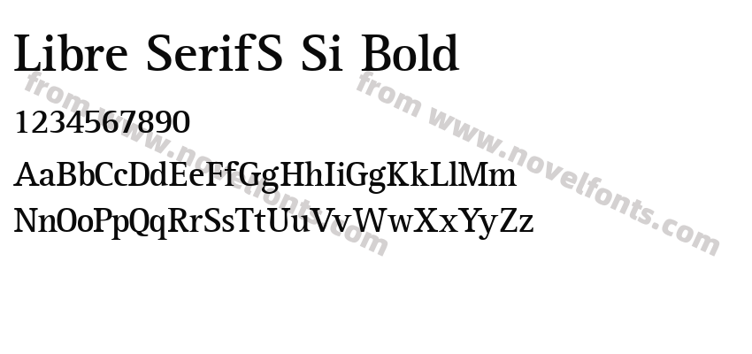 Libre SerifS Si BoldPreview