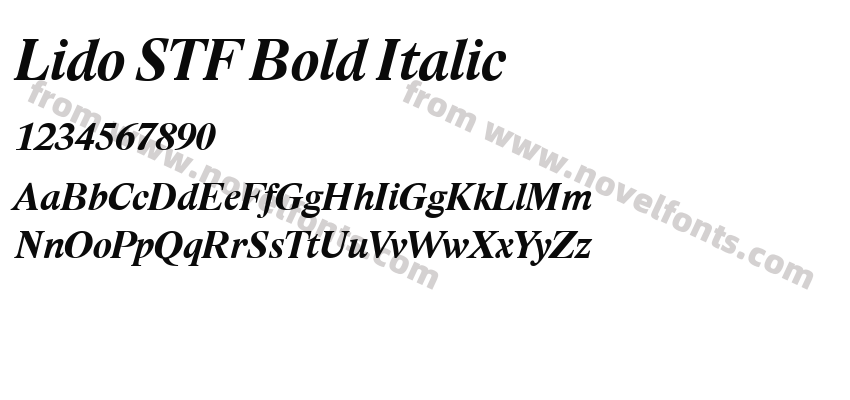 Lido STF Bold ItalicPreview