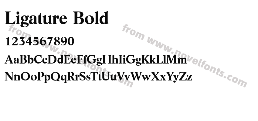 Ligature BoldPreview