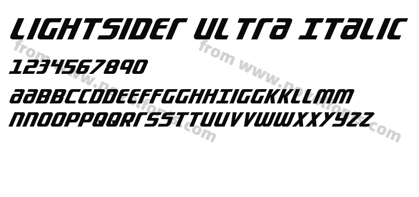 Lightsider Ultra ItalicPreview