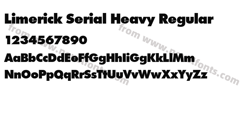 Limerick Serial Heavy RegularPreview