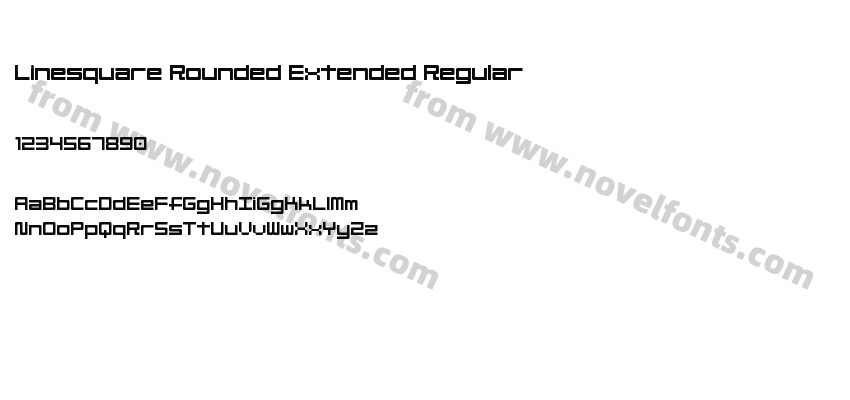 Linesquare Rounded Extended RegularPreview