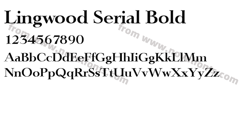 Lingwood Serial BoldPreview