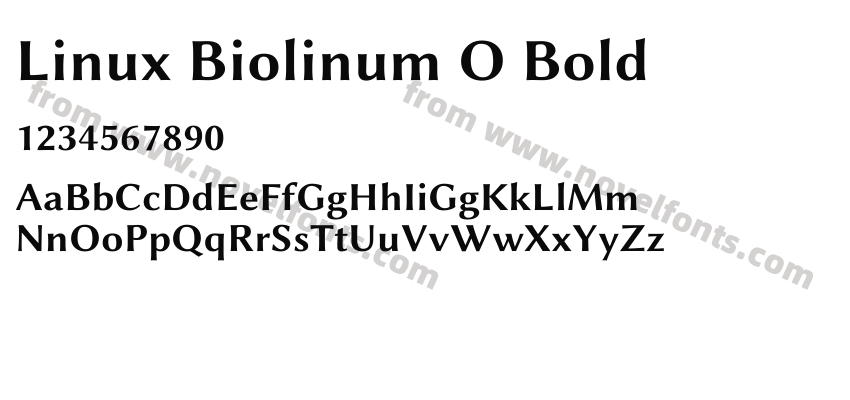 Linux Biolinum O BoldPreview