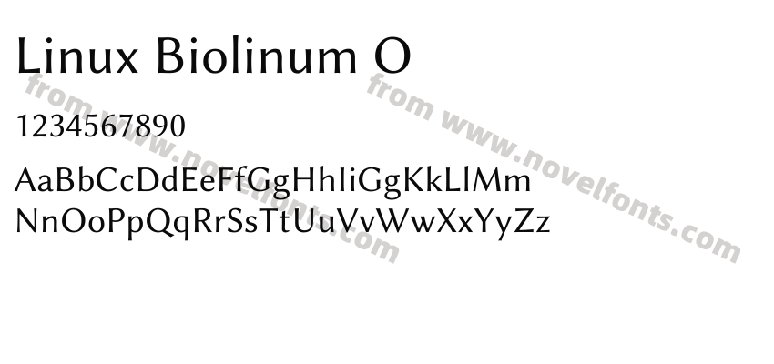 Linux Biolinum OPreview