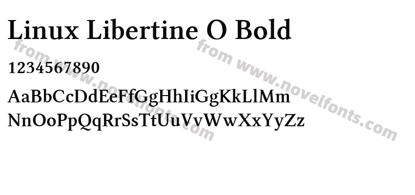 Linux Libertine O BoldPreview