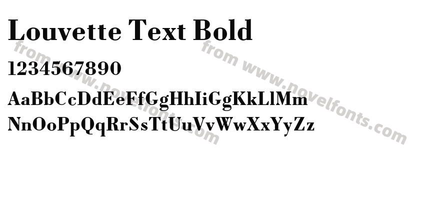 Louvette Text BoldPreview