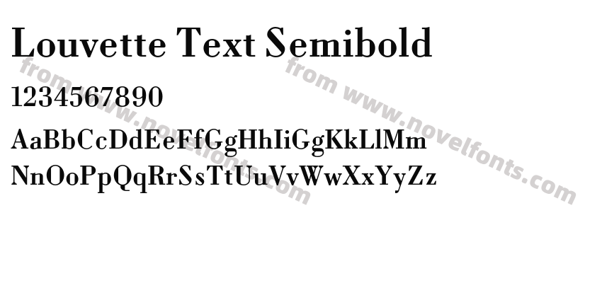 Louvette Text SemiboldPreview