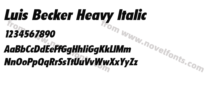 Luis Becker Heavy ItalicPreview