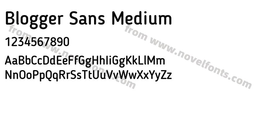 Blogger Sans MediumPreview