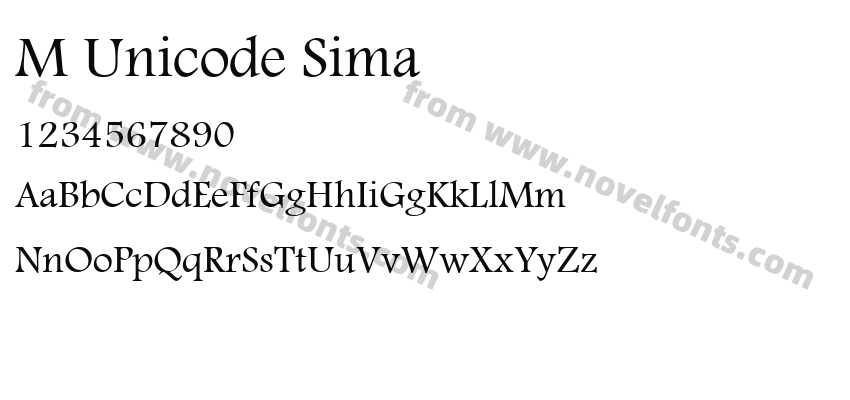 M Unicode SimaPreview
