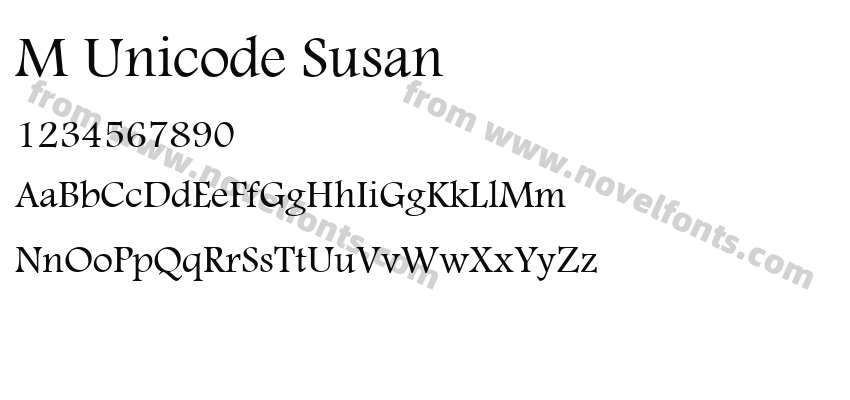 M Unicode SusanPreview