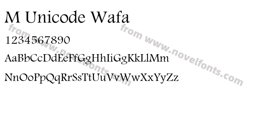 M Unicode WafaPreview