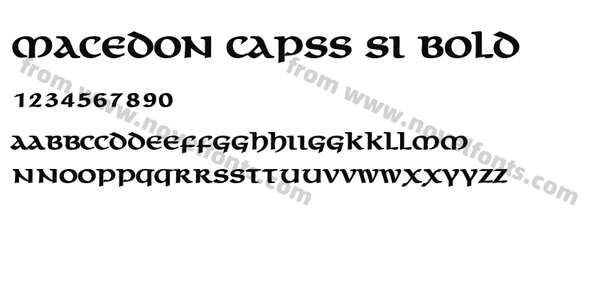 Macedon CapsS Si BoldPreview