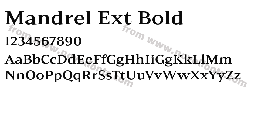 Mandrel Ext BoldPreview