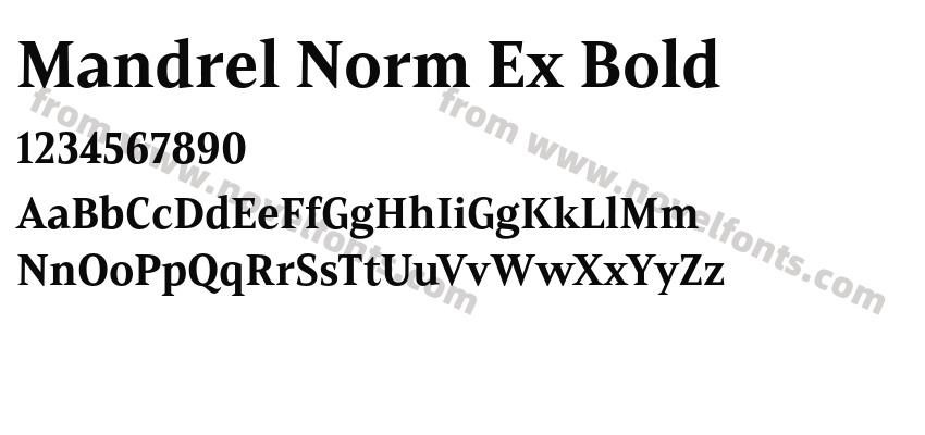 Mandrel Norm Ex BoldPreview