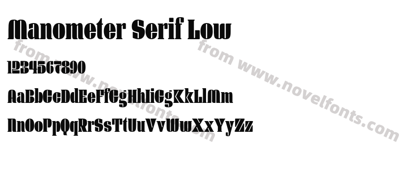 Manometer Serif LowPreview