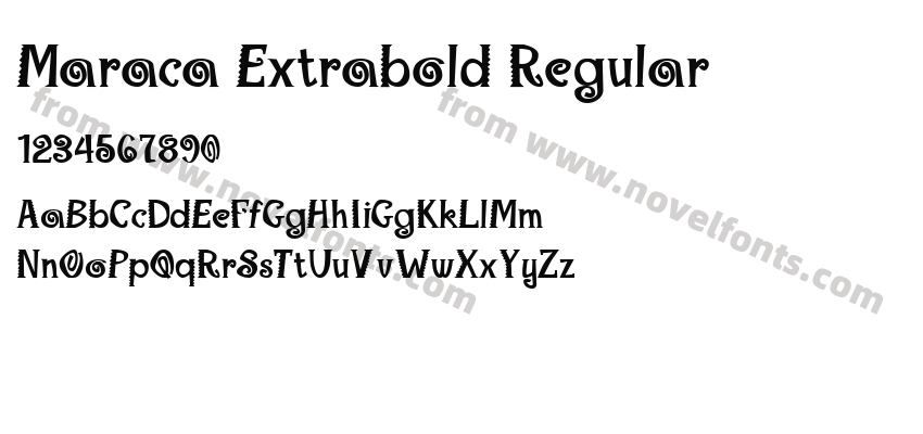 Maraca Extrabold RegularPreview