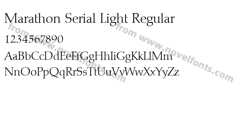 Marathon Serial Light RegularPreview