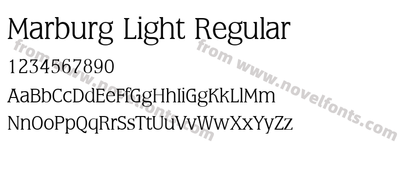 Marburg Light RegularPreview