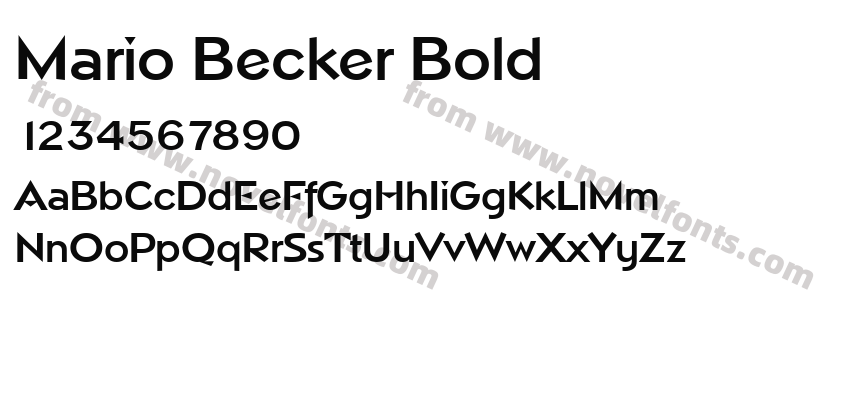 Mario Becker BoldPreview