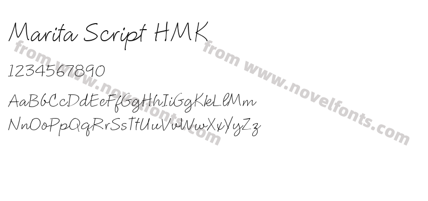 Marita Script HMKPreview