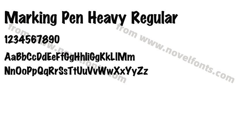 Marking Pen Heavy RegularPreview