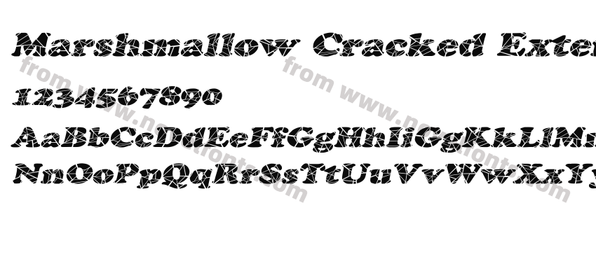 Marshmallow Cracked Extended ItalicPreview