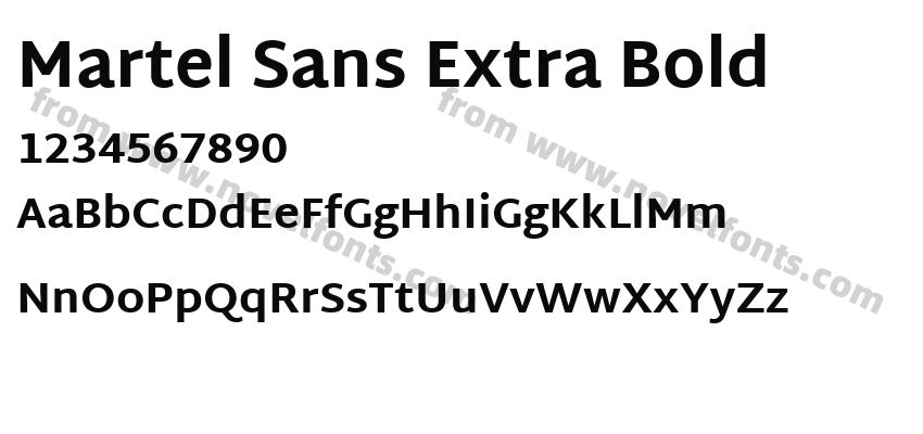 Martel Sans Extra BoldPreview