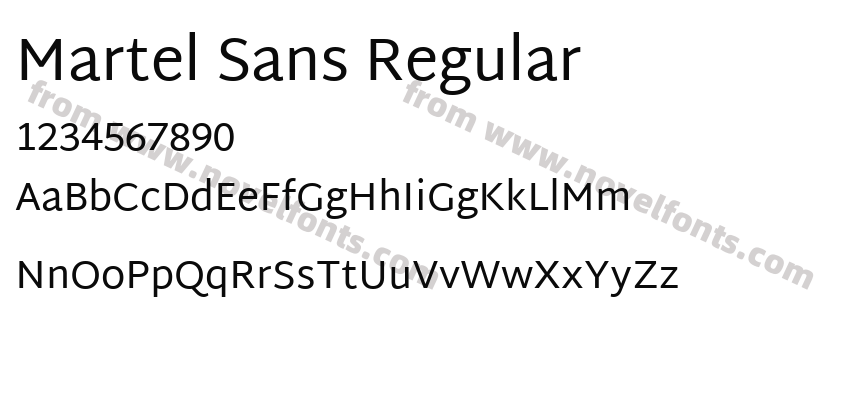 Martel Sans RegularPreview