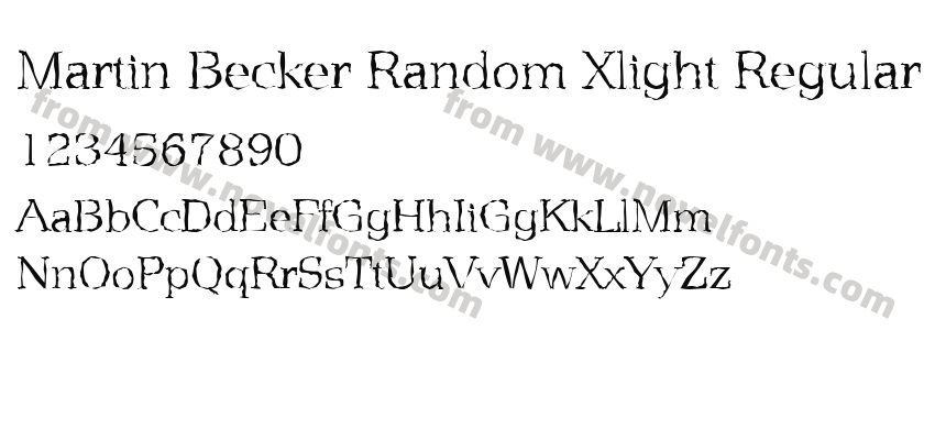 Martin Becker Random Xlight RegularPreview