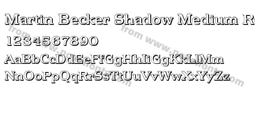 Martin Becker Shadow Medium RegularPreview