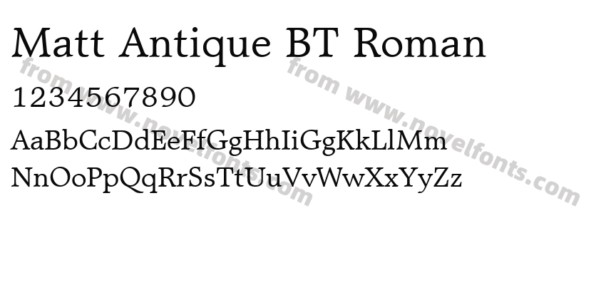 Matt Antique BT RomanPreview