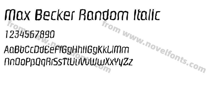 Max Becker Random ItalicPreview