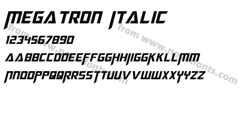 Megatron ItalicPreview