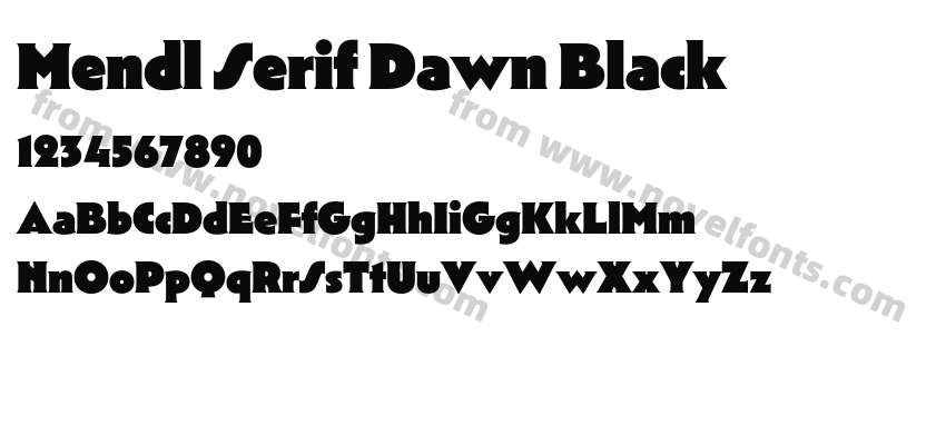 Mendl Serif Dawn BlackPreview