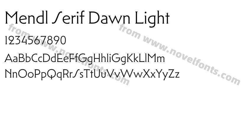 Mendl Serif Dawn LightPreview