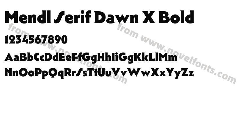 Mendl Serif Dawn X BoldPreview