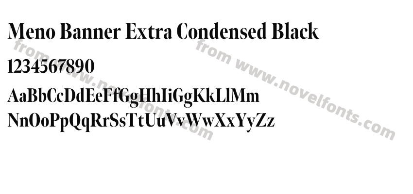 Meno Banner Extra Condensed BlackPreview