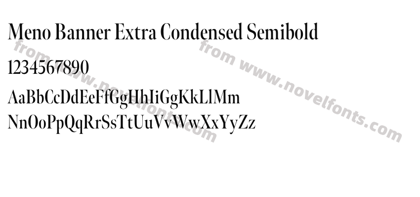 Meno Banner Extra Condensed SemiboldPreview