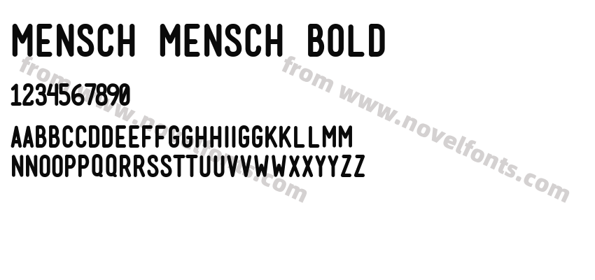 Mensch Mensch BoldPreview