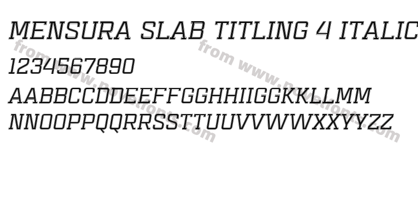 Mensura Slab Titling 4 ItalicPreview