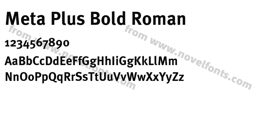 Meta Plus Bold RomanPreview