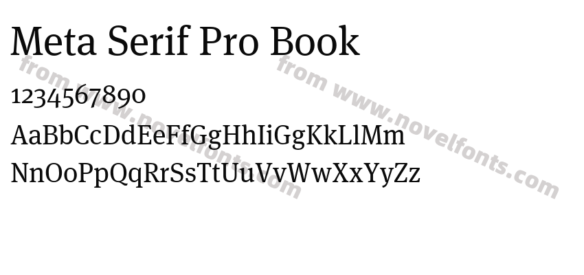 Meta Serif Pro BookPreview