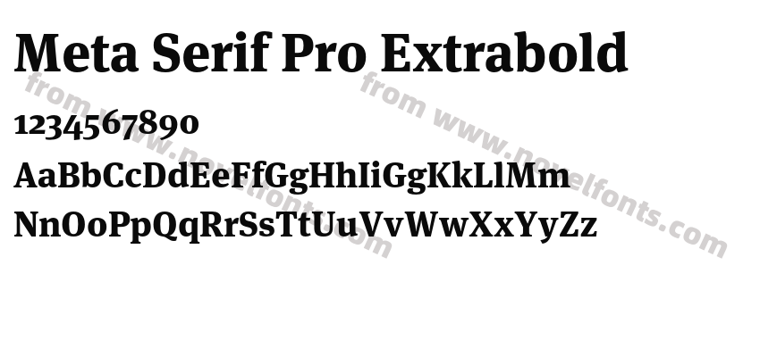 Meta Serif Pro ExtraboldPreview