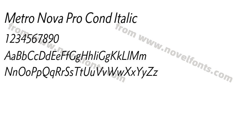 Metro Nova Pro Cond ItalicPreview